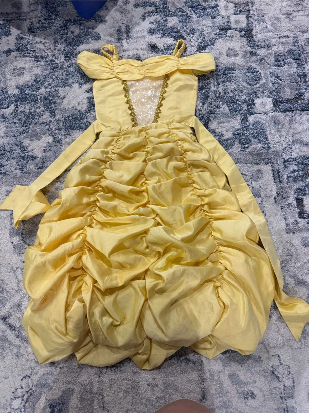 Trish Scully Princess Belle Ruffle Ball Gown Costume with Sequin Bodice Size 5